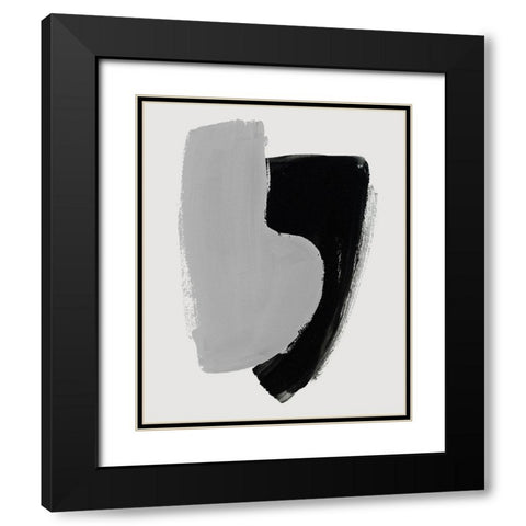 Abrazo II Black Modern Wood Framed Art Print with Double Matting by Barnes, Victoria