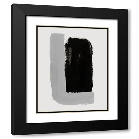 Abrazo IV Black Modern Wood Framed Art Print with Double Matting by Barnes, Victoria