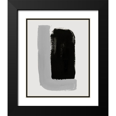 Abrazo IV Black Modern Wood Framed Art Print with Double Matting by Barnes, Victoria