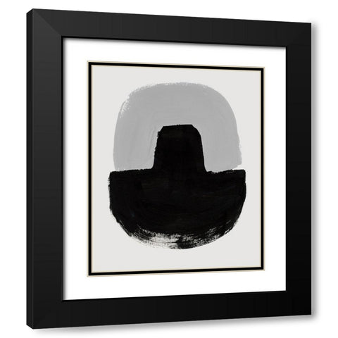 Abrazo VI Black Modern Wood Framed Art Print with Double Matting by Barnes, Victoria