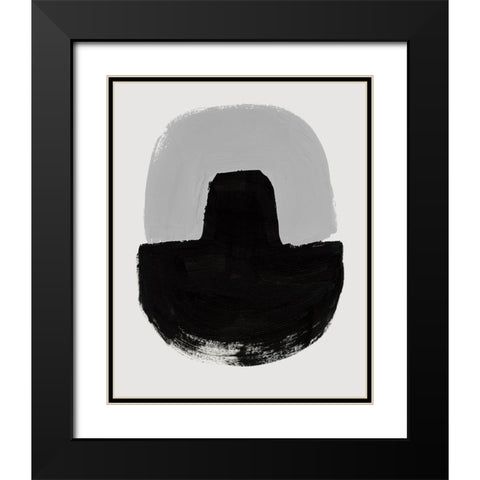 Abrazo VI Black Modern Wood Framed Art Print with Double Matting by Barnes, Victoria