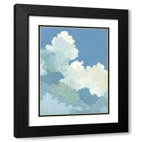 Cumulus Stacks I Black Modern Wood Framed Art Print with Double Matting by Caroline, Emma