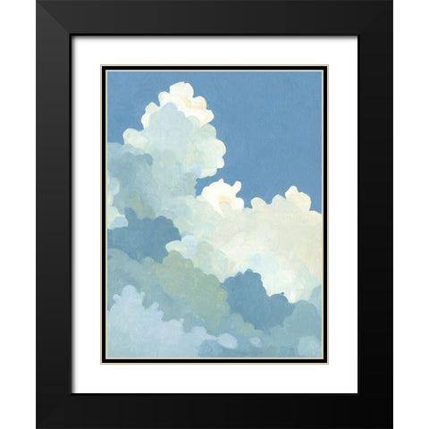 Cumulus Stacks I Black Modern Wood Framed Art Print with Double Matting by Caroline, Emma