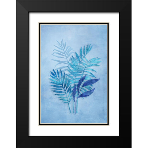 Tropical Night in Blue III Black Modern Wood Framed Art Print with Double Matting by Haase, Andrea