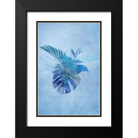 Tropical Night in Blue IV Black Modern Wood Framed Art Print with Double Matting by Haase, Andrea