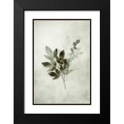 Tropical Night in Green I Black Modern Wood Framed Art Print with Double Matting by Haase, Andrea