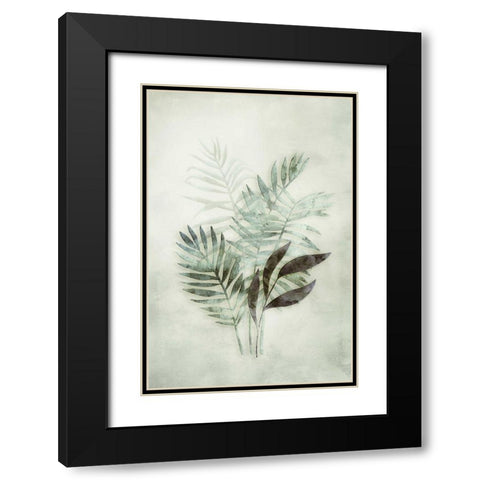 Tropical Night in Green III Black Modern Wood Framed Art Print with Double Matting by Haase, Andrea