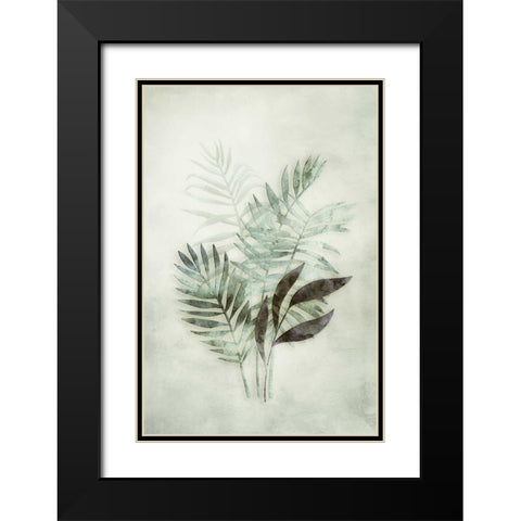 Tropical Night in Green III Black Modern Wood Framed Art Print with Double Matting by Haase, Andrea