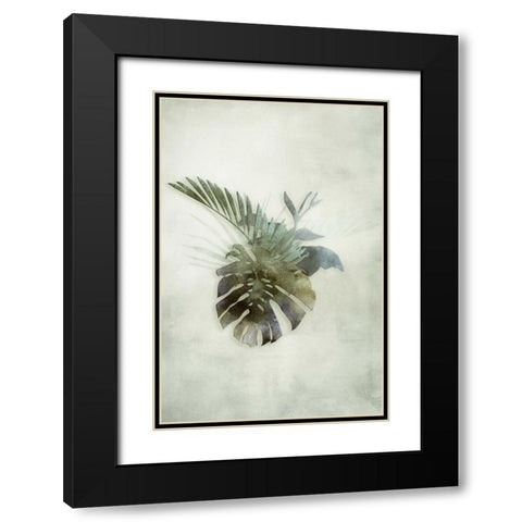 Tropical Night in Green IV Black Modern Wood Framed Art Print with Double Matting by Haase, Andrea
