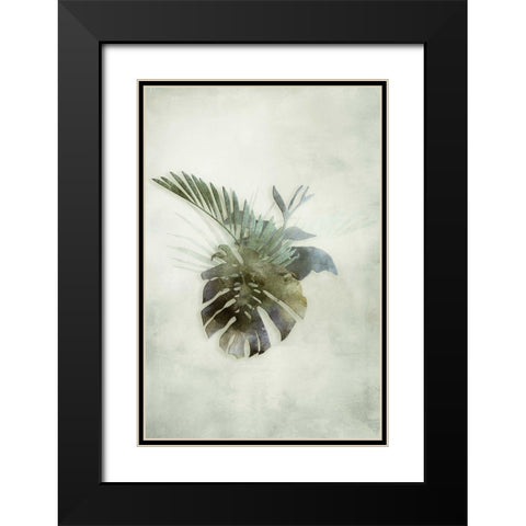 Tropical Night in Green IV Black Modern Wood Framed Art Print with Double Matting by Haase, Andrea
