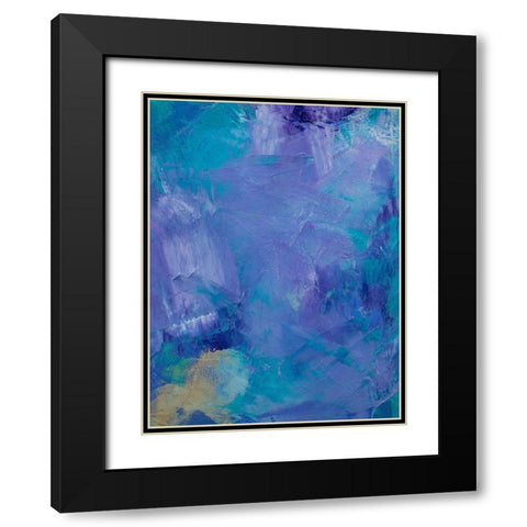 Lavender Peri II Black Modern Wood Framed Art Print with Double Matting by Guererra, Teodora