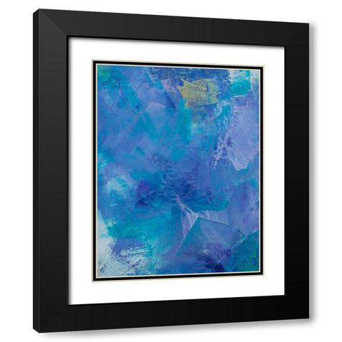 Lavender Peri IV Black Modern Wood Framed Art Print with Double Matting by Guererra, Teodora