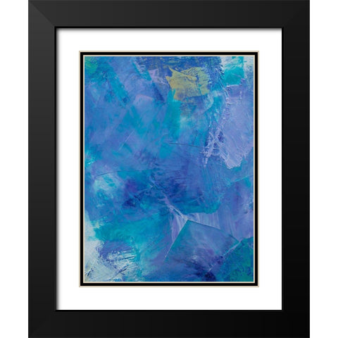 Lavender Peri IV Black Modern Wood Framed Art Print with Double Matting by Guererra, Teodora