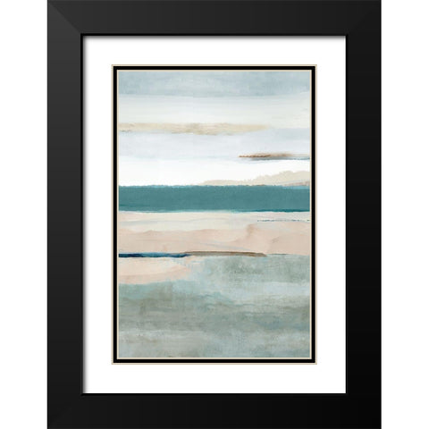 Allonby II Black Modern Wood Framed Art Print with Double Matting by Kouta, Flora