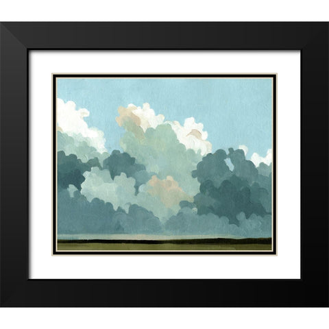 Cumulus Terrain III Black Modern Wood Framed Art Print with Double Matting by Caroline, Emma