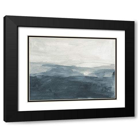 Seaboard Haze III Black Modern Wood Framed Art Print with Double Matting by Barnes, Victoria