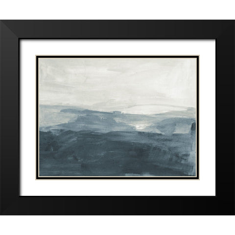 Seaboard Haze III Black Modern Wood Framed Art Print with Double Matting by Barnes, Victoria