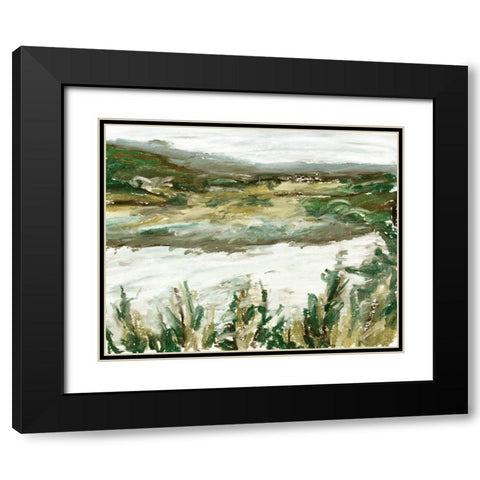 Further II Black Modern Wood Framed Art Print with Double Matting by Wang, Melissa