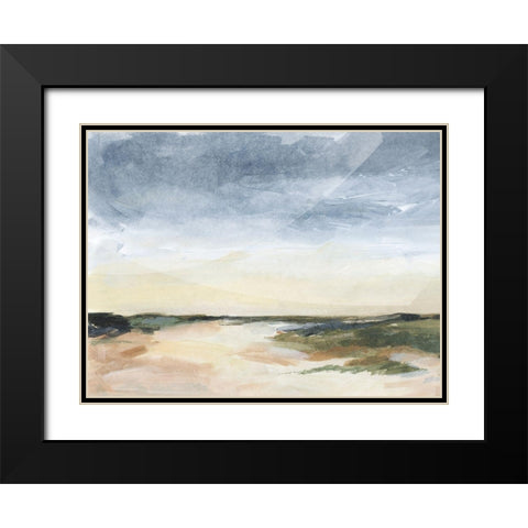 Stormy Sandbar II Black Modern Wood Framed Art Print with Double Matting by Parker, Jennifer Paxton