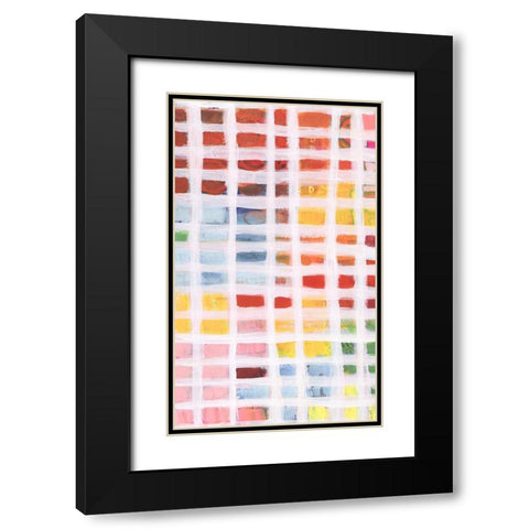 Color Peek I Black Modern Wood Framed Art Print with Double Matting by Moore, Regina