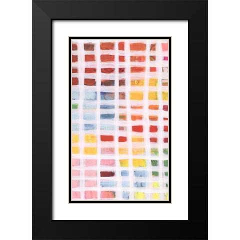 Color Peek I Black Modern Wood Framed Art Print with Double Matting by Moore, Regina