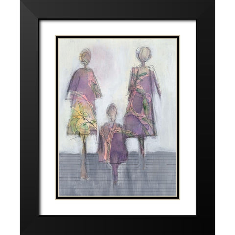 Oblivious II Black Modern Wood Framed Art Print with Double Matting by Moore, Regina