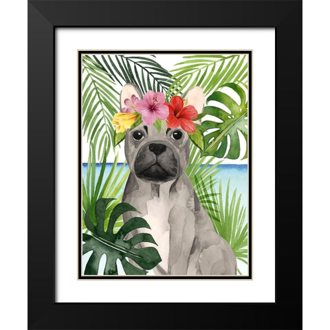 Coastal Canines I Black Modern Wood Framed Art Print with Double Matting by Popp, Grace