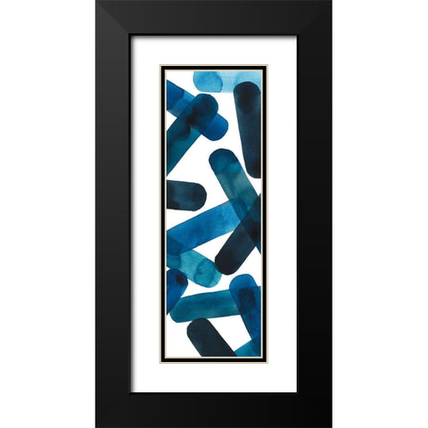 Sea Scrolls II Black Modern Wood Framed Art Print with Double Matting by Popp, Grace