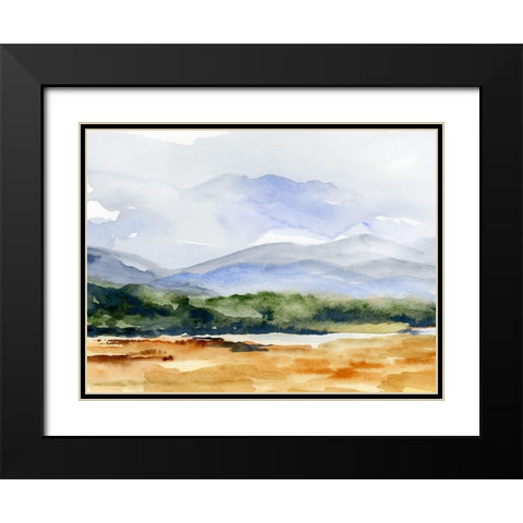 Blue Ridges II Black Modern Wood Framed Art Print with Double Matting by Parker, Jennifer Paxton