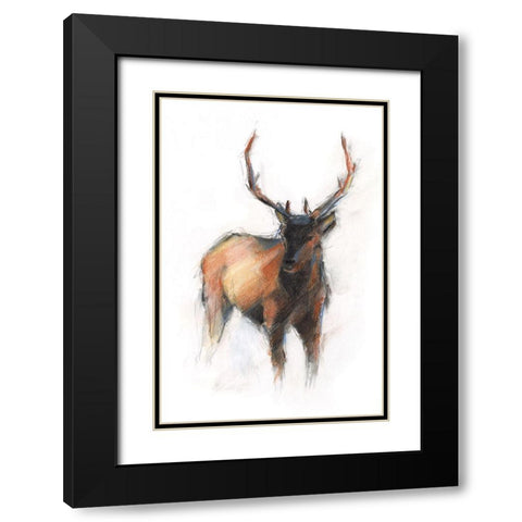 Sienna Animal Study II Black Modern Wood Framed Art Print with Double Matting by Harper, Ethan