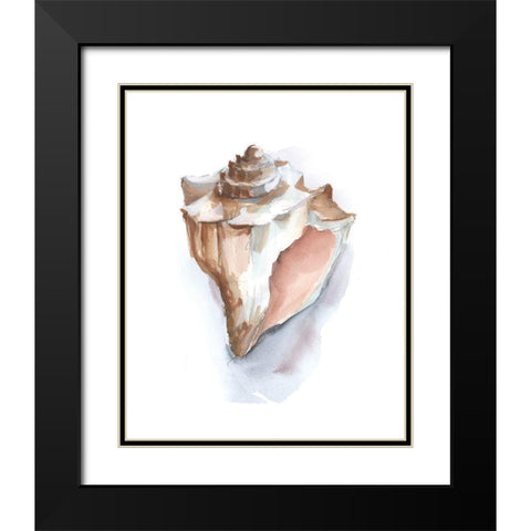 Pastel Shell Collection I Black Modern Wood Framed Art Print with Double Matting by Harper, Ethan