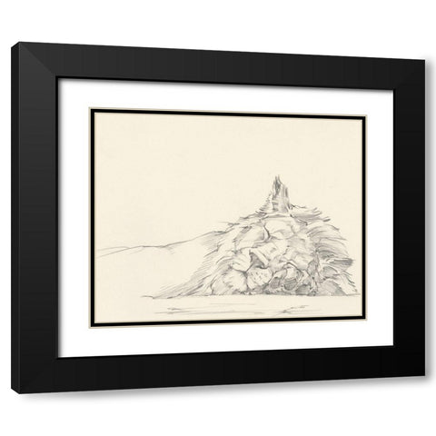 Cat Nap I Black Modern Wood Framed Art Print with Double Matting by Harper, Ethan