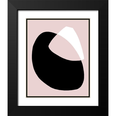 Rose Gate III Black Modern Wood Framed Art Print with Double Matting by Green, Jacob