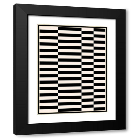 Zip Zap II Black Modern Wood Framed Art Print with Double Matting by Green, Jacob
