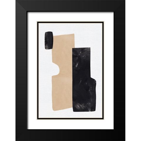 Rosetta Stones I Black Modern Wood Framed Art Print with Double Matting by Green, Jacob