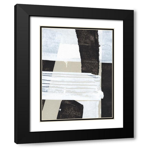 Neutral Intersect II Black Modern Wood Framed Art Print with Double Matting by Warren, Annie