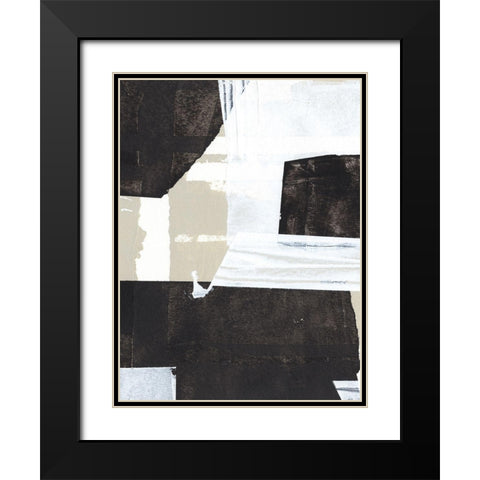 Neutral Intersect III Black Modern Wood Framed Art Print with Double Matting by Warren, Annie