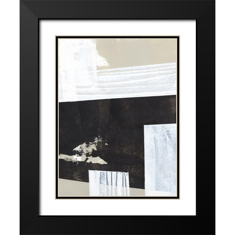 Neutral Intersect VI Black Modern Wood Framed Art Print with Double Matting by Warren, Annie