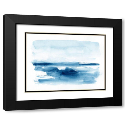 Prussian Sea IV Black Modern Wood Framed Art Print with Double Matting by Barnes, Victoria