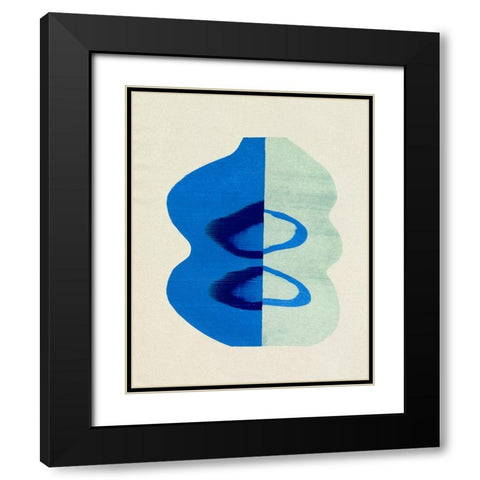 Squiggle Vase II Black Modern Wood Framed Art Print with Double Matting by Caroline, Emma
