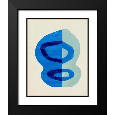 Squiggle Vase VI Black Modern Wood Framed Art Print with Double Matting by Caroline, Emma