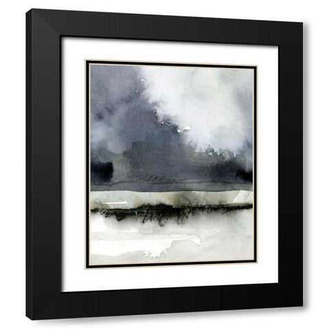 Dusk Horizon I Black Modern Wood Framed Art Print with Double Matting by Caroline, Emma