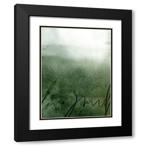 Deep Sea Scribble I Black Modern Wood Framed Art Print with Double Matting by Caroline, Emma