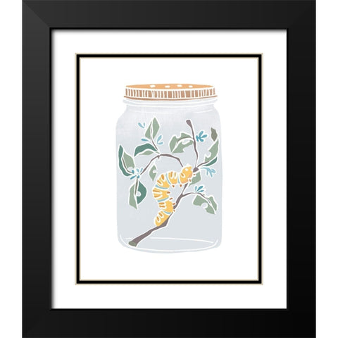 Nature Jar IV Black Modern Wood Framed Art Print with Double Matting by Vess, June Erica