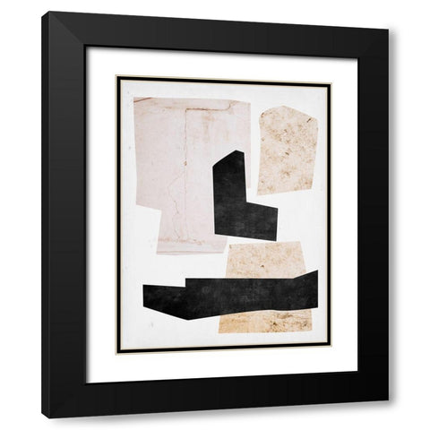 Natural Stone Collections I Black Modern Wood Framed Art Print with Double Matting by Wang, Melissa