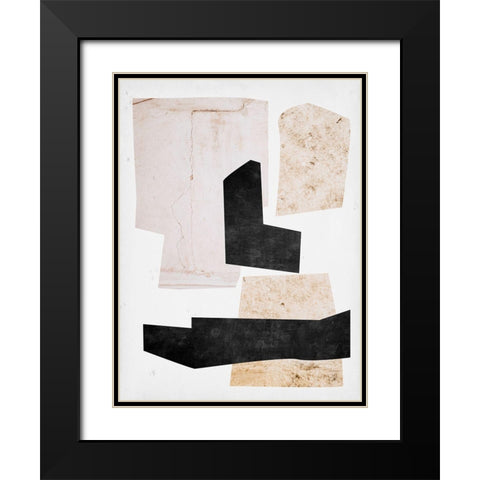 Natural Stone Collections I Black Modern Wood Framed Art Print with Double Matting by Wang, Melissa