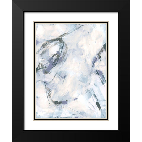 Lavender Frost I Black Modern Wood Framed Art Print with Double Matting by Vess, June Erica
