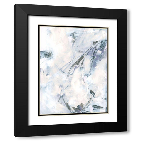 Lavender Frost II Black Modern Wood Framed Art Print with Double Matting by Vess, June Erica