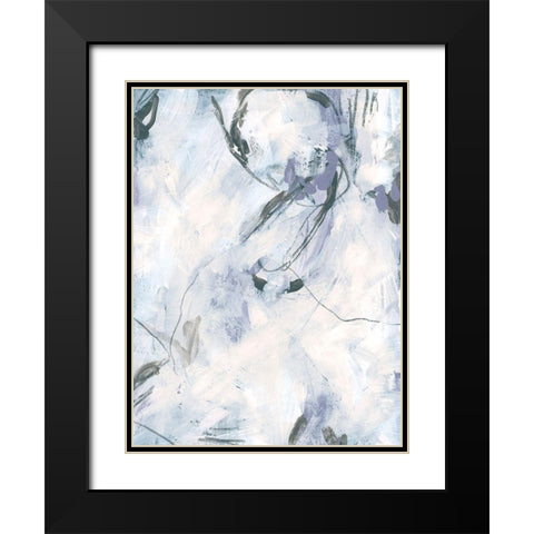 Lavender Frost III Black Modern Wood Framed Art Print with Double Matting by Vess, June Erica