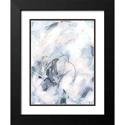 Lavender Frost IV Black Modern Wood Framed Art Print with Double Matting by Vess, June Erica